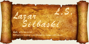 Lazar Silbaški vizit kartica